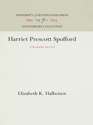cover image of Harriet Prescott Spofford